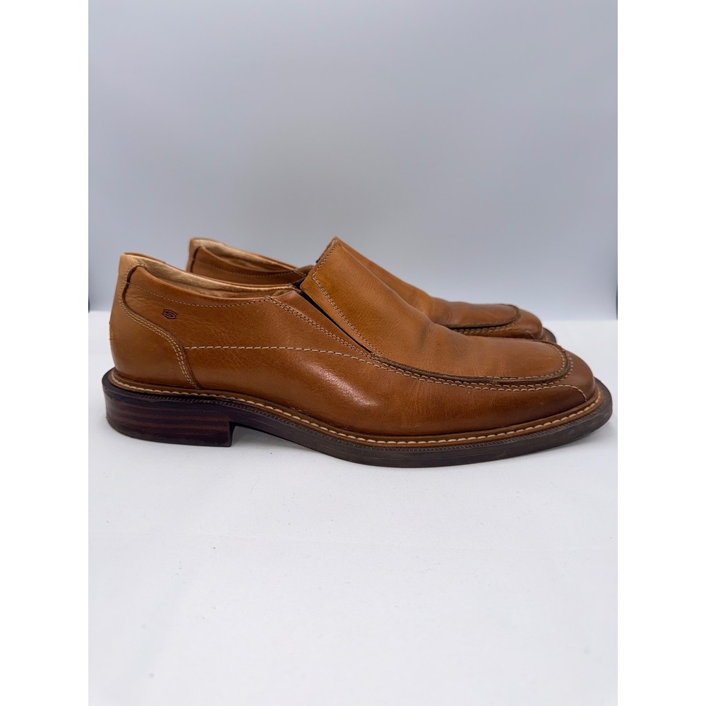 Skechers Cities Gotham Loafers Mens 13 Tan Leather Good Made in Italy Slip On
